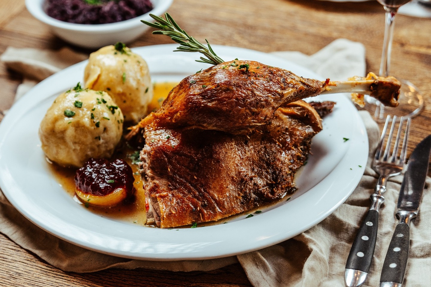 Gansl Essen Wien Plutzer Bräu
