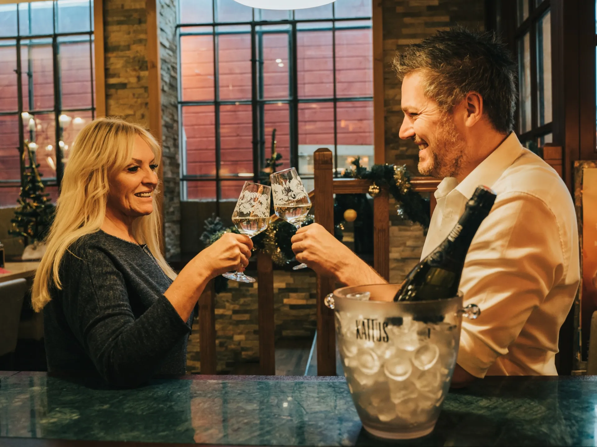 Weihnachtsfeier mit Freunden im Plutzer Bräu in 1070 Wien